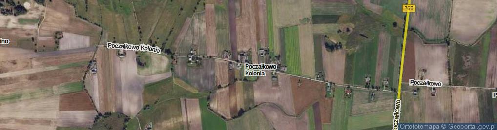 Zdjęcie satelitarne Poczałkowo Kolonia ul.